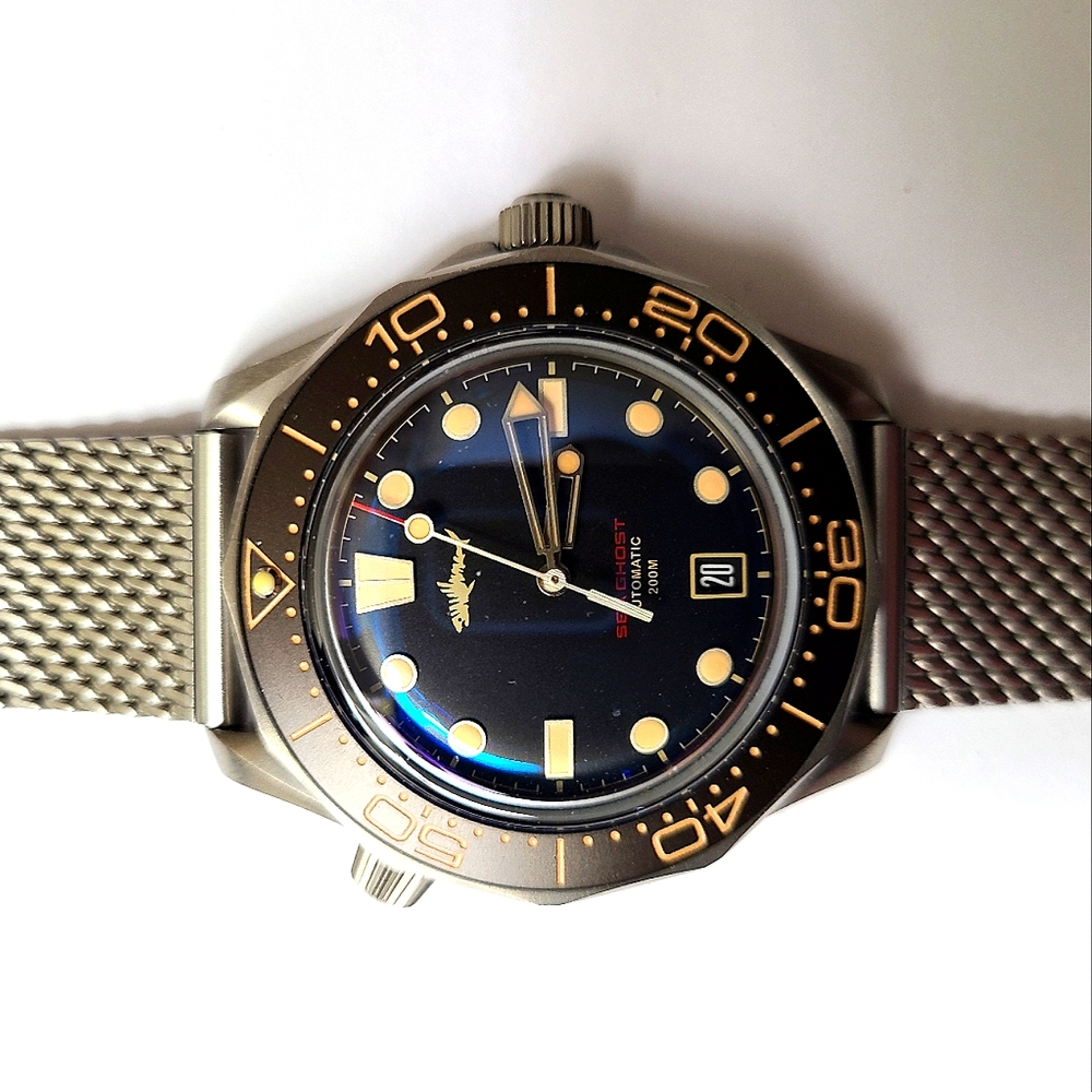 Heimdallr Sea Ghost titanium automatic watch